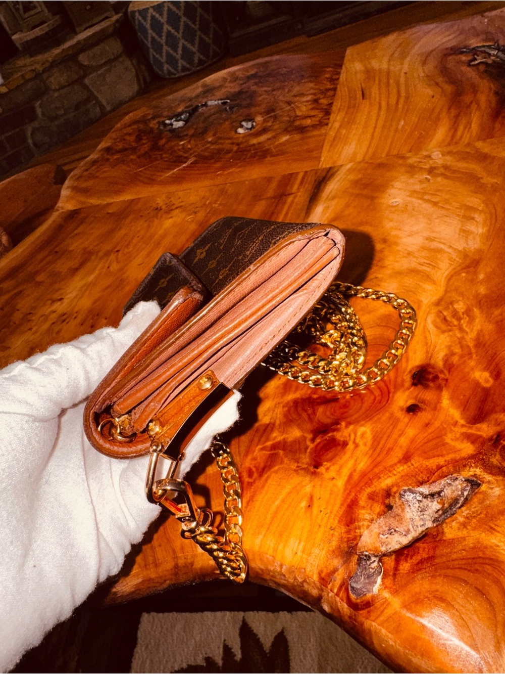 Louis Vuitton monogram vintage authentic Sarah wallet converted Crossbody - Picture 5 of 17